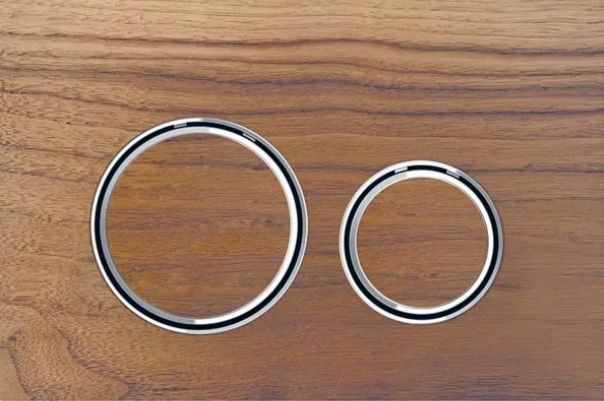 Geberit Sigma21 Kumanda Kapağı Ahsap-Krom