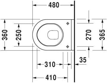 Duravit Starck 3 Kompakt Asma Klozet 48 cm 220239