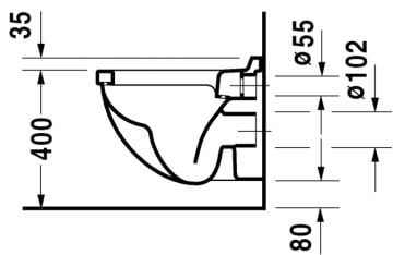 Duravit Starck 3 Kompakt Asma Klozet 48 cm 220239