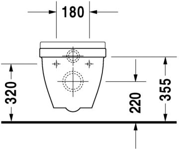 Duravit Starck 3 Kompakt Asma Klozet 48 cm 220239