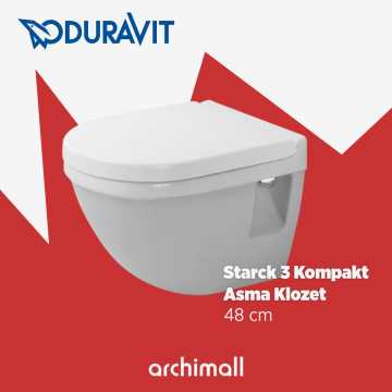 Duravit Starck 3 Kompakt 48 CM Asma Klozet Seti