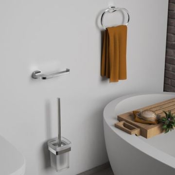 Gedy Stelvio Krom Tuvalet Kağıtlık Açık