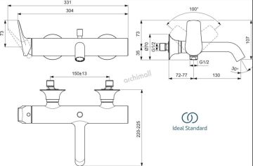 İdeal Standard La Dolce Vita Magnetic Grey Banyo Bataryası