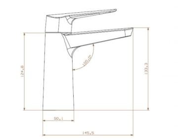 Creavit Bevel Lavabo Bataryası BV1500