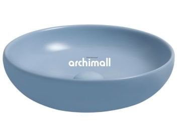 Nunki 44cm Tezgah Üstü Lavabo Mat Akrilik Mavi