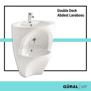 Güral Vit Double Deck Abdest Lavabosu 2.KALİTE