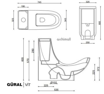 Güralvit Wc Health Alaturka Sağlık Klozeti 2.KALİTE