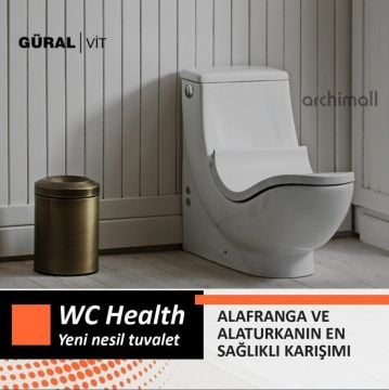 Güralvit Wc Health Alaturka Sağlık Klozeti 2.KALİTE
