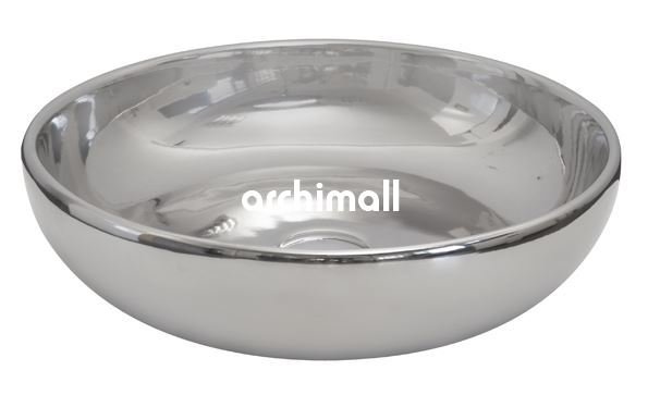 Nunki 44cm Tezgah Üstü Lavabo Platin