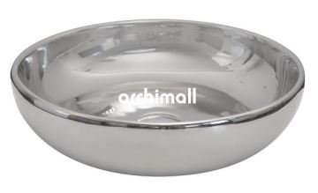 Nunki 44cm Tezgah Üstü Lavabo Platin