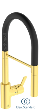 İdeal Standard Ceralook Profesyonel Evye Bataryası Gold
