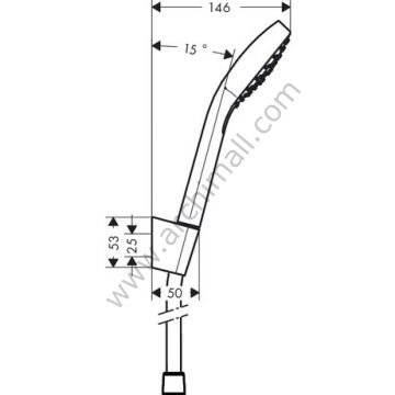 Hansgrohe Croma Select S Vario Porter Set 1,25m Hortumlu 26421400