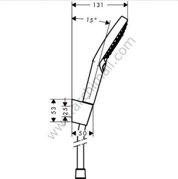 Hansgrohe Raindance Select S 120 Porter Set 1,60m Hortum İle 26721400