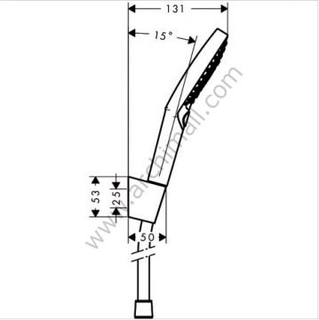 Hansgrohe Raindance Select S 120 Porter Set 1,60m Hortum İle 26721000