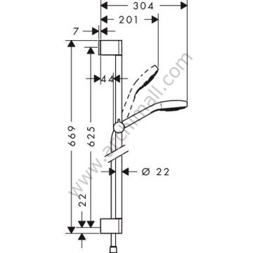 Hansgrohe Croma Select E 1 Jet Duş Seti 0.65m 26584400
