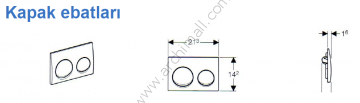 Geberit Kumanda Paneli Alpha 10 Parlak Krom 115.040.21.1