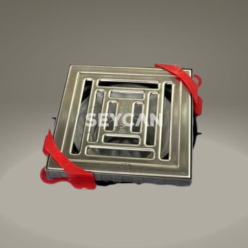 Evimetal Pys 10X10 Q50 Yandan Çıkışlı Sifon Antrasit