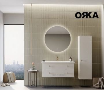 Orka Milazzo 100 cm Ayaklı Banyo Dolabı