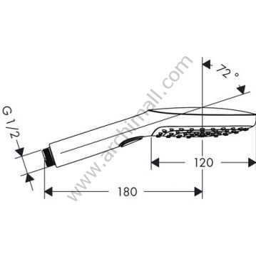 Hansgrohe Raindance Select E 120 3 Jet El Duşu 26520000