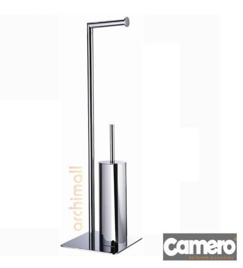 Camero Ayaklı Banyo Seti Köşeli Krom