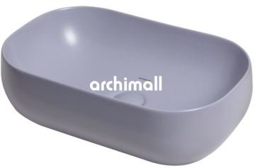 Niv 58x37 cm Tezgahüstü Lavabo Mat Leylak