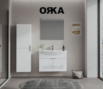 Orka Purus 80 cm Asma Banyo Dolabı