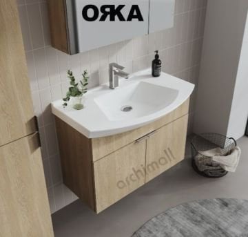 Orka Purus 80 cm Asma Banyo Dolabı