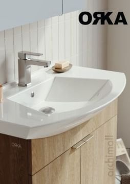 Orka Purus 80 cm Ayaklı Banyo Dolabı