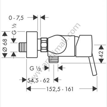 Hansgrohe Talis S Duş Bataryası 32620000