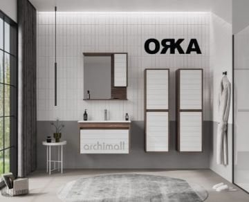 Orka Serra 85 cm Asma Banyo Dolabı