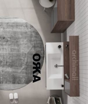 Orka Serra 100 cm Asma Banyo Dolabı
