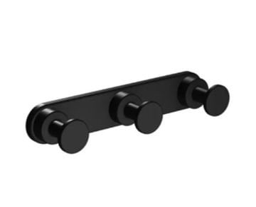 Sonia Tecno Mat Siyah Üçlü Askılık