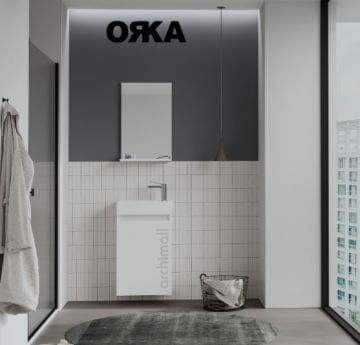 Orka Conza 45 cm Asma Banyo Dolabı