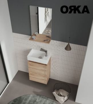 Orka Conza 45 cm Asma Banyo Dolabı