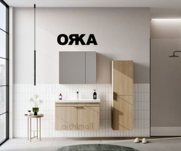 Orka Desna 90 cm Asma Banyo Dolabı
