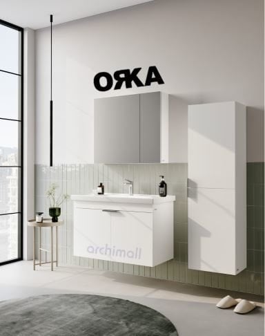 Orka Desna 90 cm Asma Banyo Dolabı