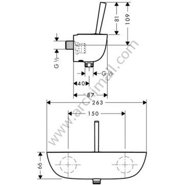 Hansgrohe PuraVida Duş Bataryası 15672400