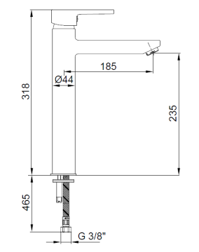 Eca Delta Yüksek Tip Lavabo Bataryası 102108860