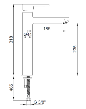 Eca Delta Yüksek Tip Lavabo Bataryası