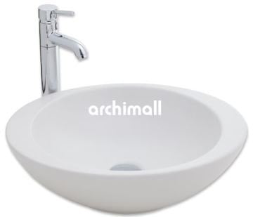 Adara 53x45.5 cm Tezgaüstü Lavabo Mat Beyaz