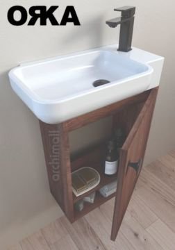 Orka Begonya 55 cm Asma Banyo Dolabı