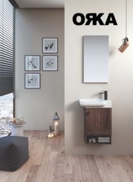 Orka Begonya 55 cm Asma Banyo Dolabı