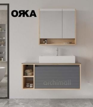 Orka Prato 100 cm Asma Banyo Dolabı