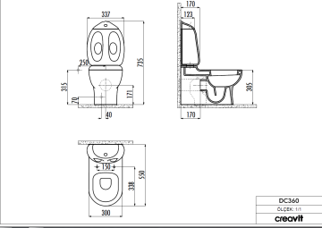 Ducky Duroplast Amortisörlü Klozet Kapak Sarı Renk