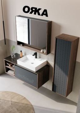 Orka Prato 120 cm Asma Banyo Dolabı