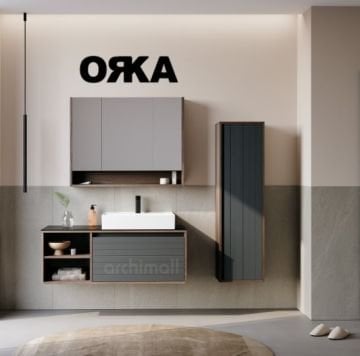 Orka Prato 120 cm Asma Banyo Dolabı