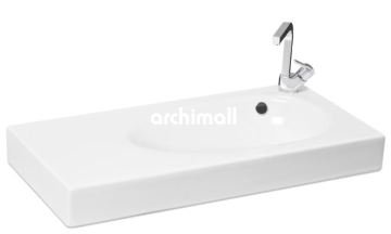 Bunda BD Batarya Delikli 91x45 cm Etajerli Lavabo Beyaz