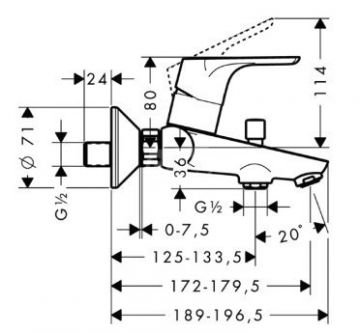 Hansgrohe Focus Banyo Bataryası 31940000