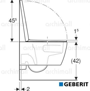 Geberit iCon TurboFlush Asma Klozet Seti