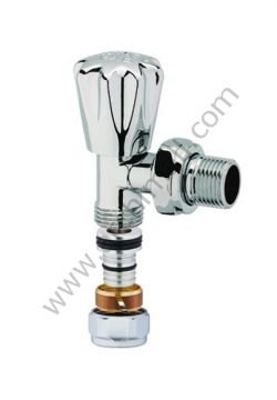 Kas Vana 1/2'' Krom Köşe Pex Radyatör Vanası